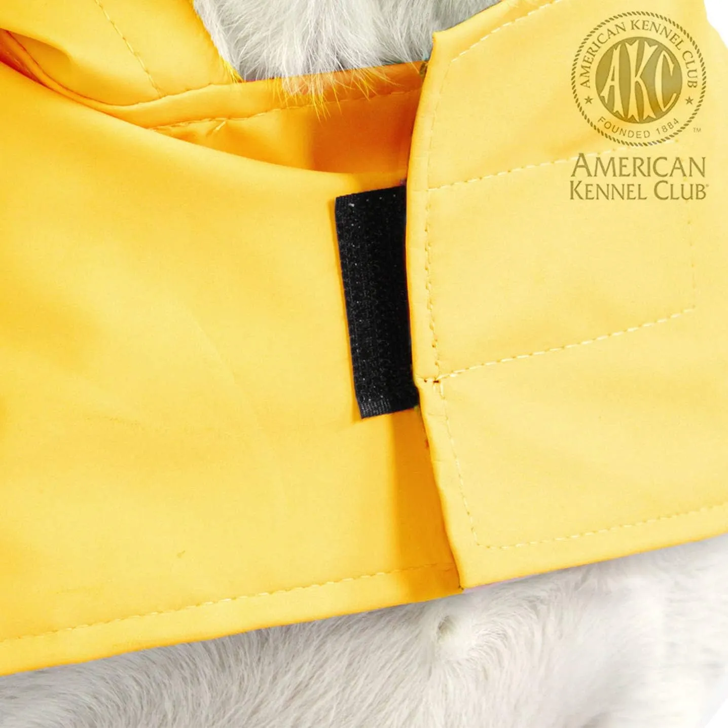 American Kennel Club Yellow Dog Raincoat for Pets