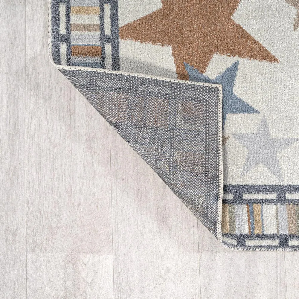 Better Gazer Geometric Machine-Washable Area Rug