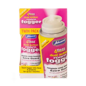Johnson's Veterinary 4-Fleas Extra Guard Fogger 100ml Twin Pack