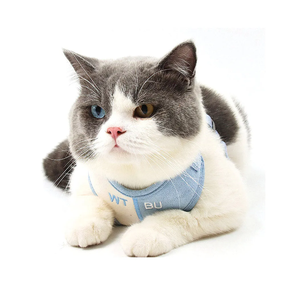 PAWS ASIA Amazon New Hot Sale Luxury Premium Embroidered Pet Harness Leash For Small Dog Cat