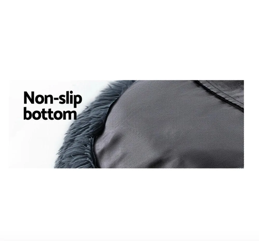 Soothing Calming Donut Pet Bed in Dark Grey