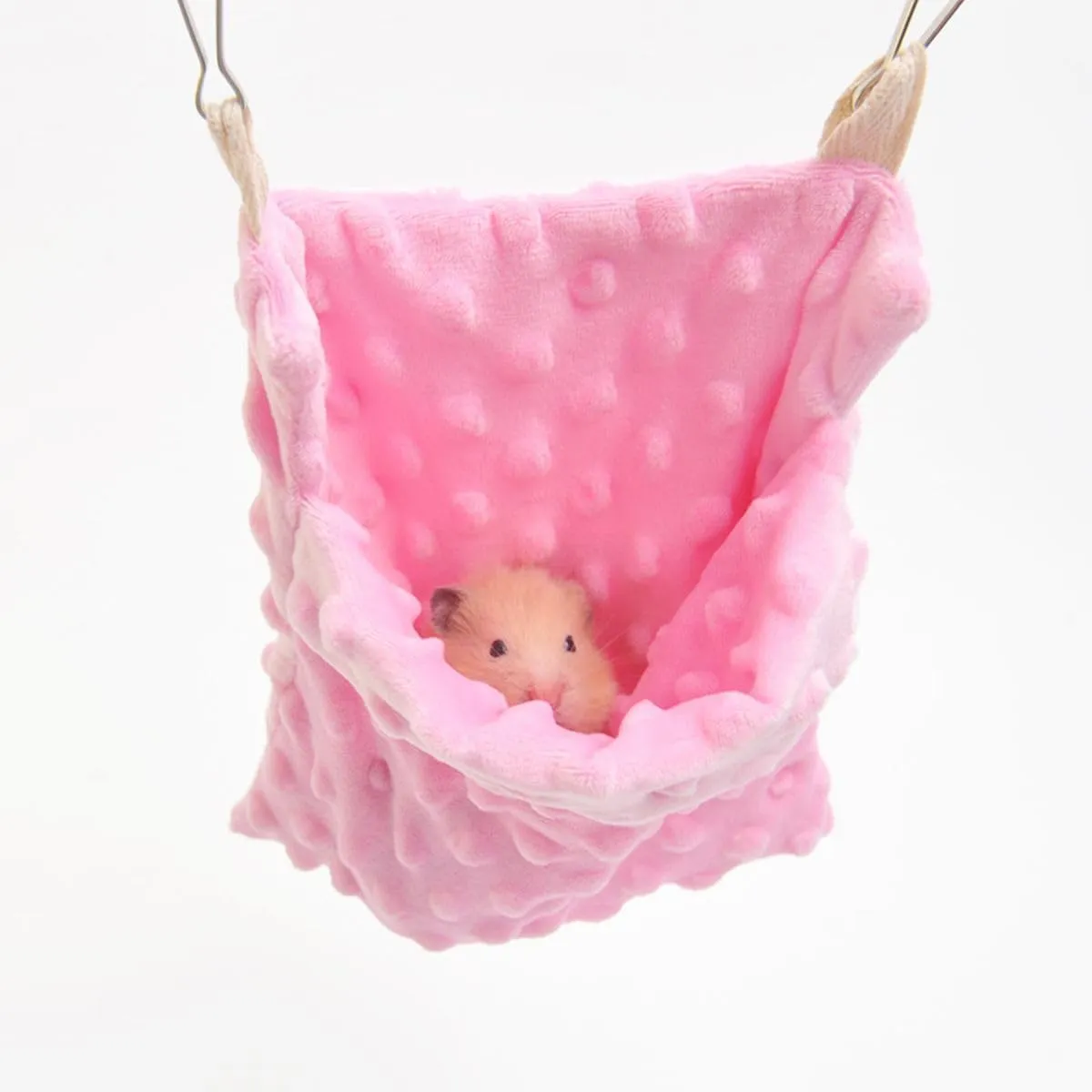 Sugar Glider Bonding Pouch Carrier Bag Sling Sleep Bag with Adjustable Strap for Travel Gliders Ferret Rat Hedgehog Hamster Small Pets (Pink)